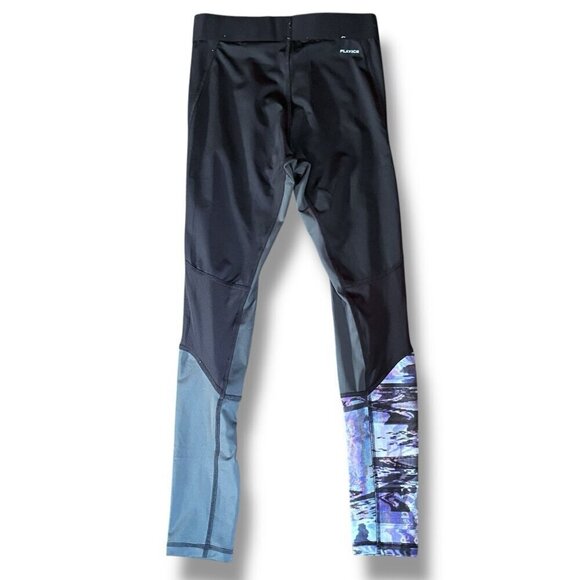 Reebok PlayIce Womens Leggings Sz Medium Black Compression Mesh Panel Athletic - Picture 7 of 8